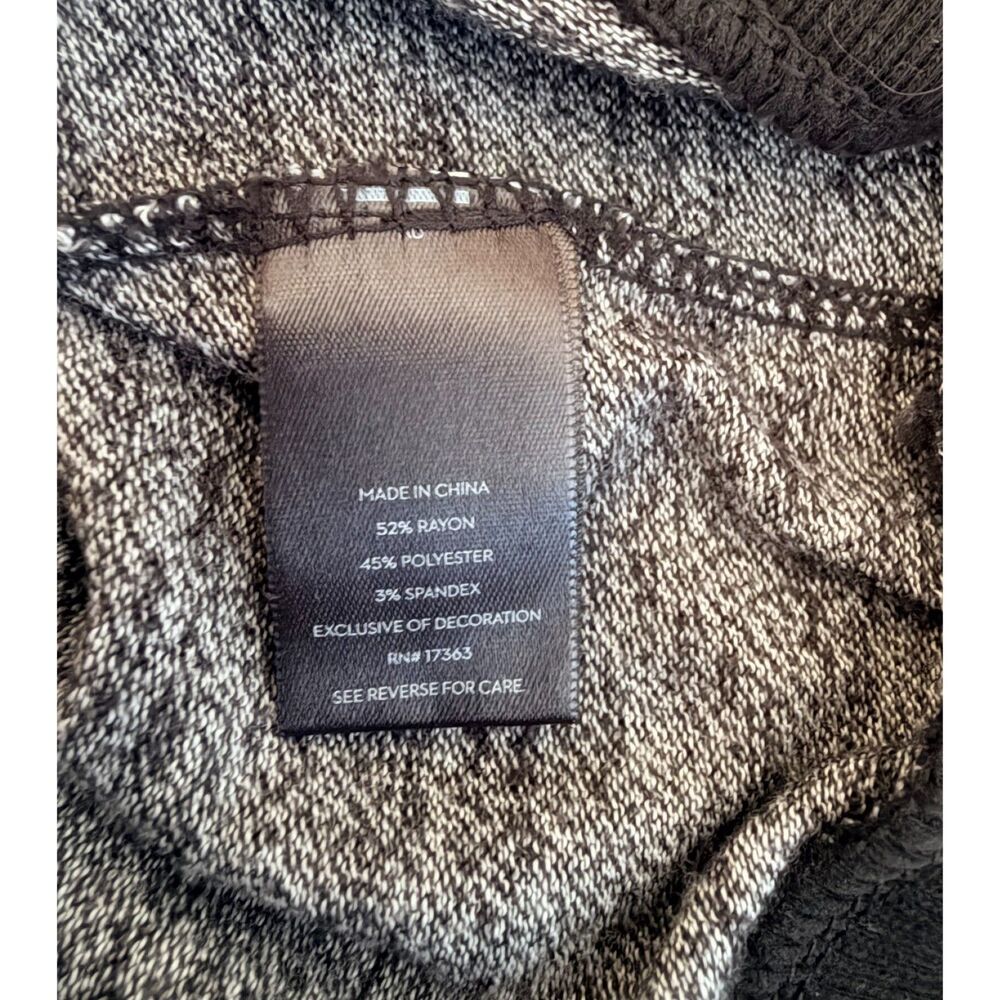 Simply Vera Vera Wang Sweatshirt XXL Grey Soft Knit Front Pockets Loungewear Top - Picture 8 of 9